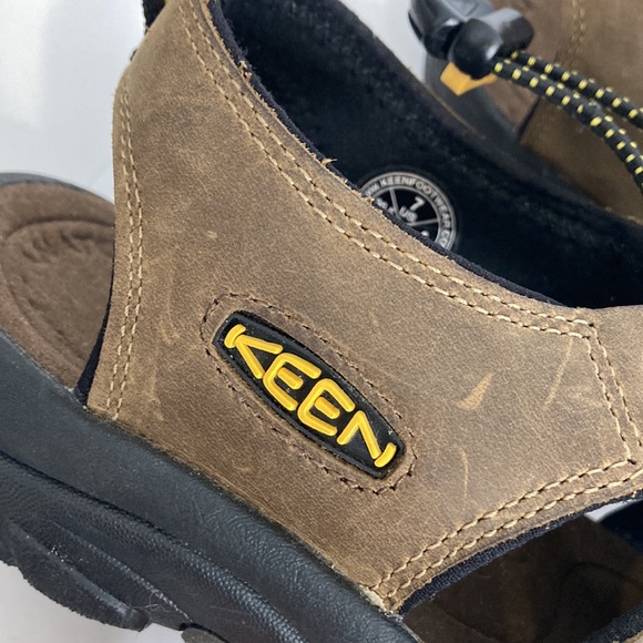 Keen Newport Sandals Mens 7 Brown Leather Waterproof Hybrid Shoes Camping Hiking - Picture 9 of 14